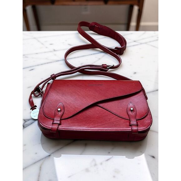 Dooney & Bourke Handbags - Vintage Dooney & Bourke Double Flap Adjustable Crossbody Bag VERY RARE